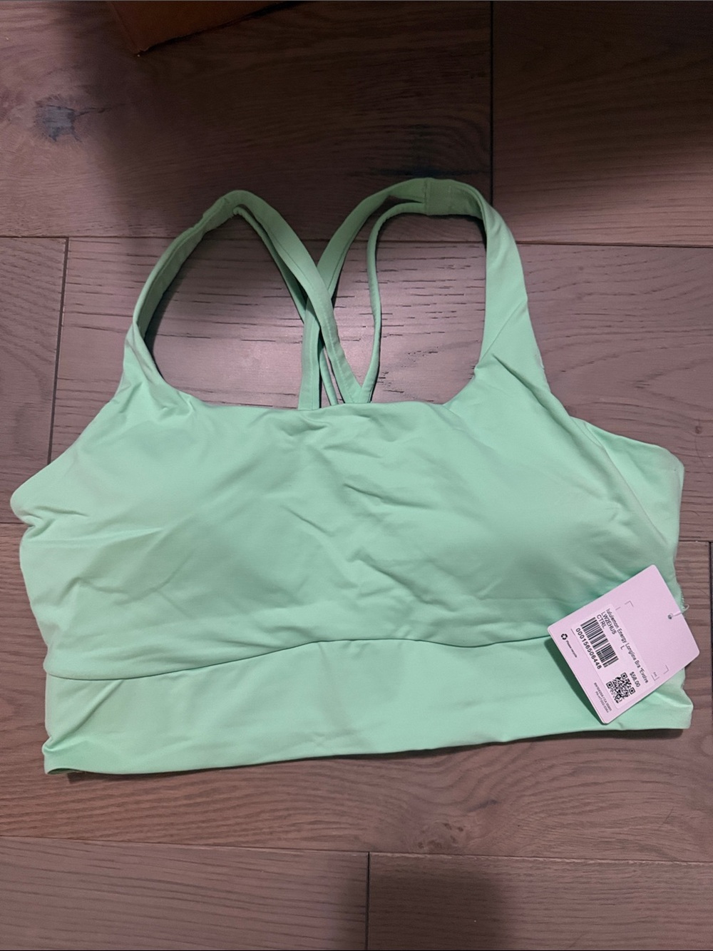 NWT!! lululemon athletica Mint Green Double Crisscross Sports Bra